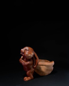 Easter Bunny Pulling The Bag 3 400x300