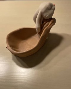 Easter Bunny Pulling The Bag 3 400x300