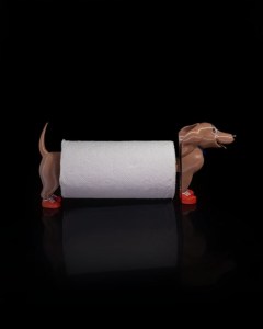 Wiener Dog Paper Towel Holder 3  400x300
